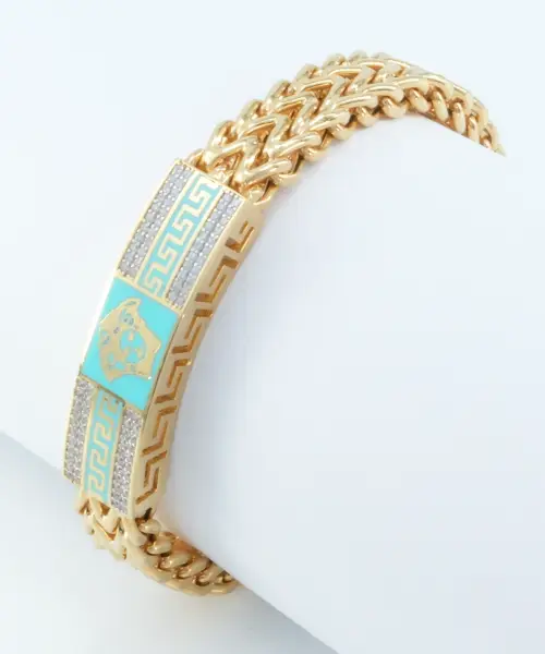 14 Ayar Versace Tasarım Altın Bileklik (20.38 gr)